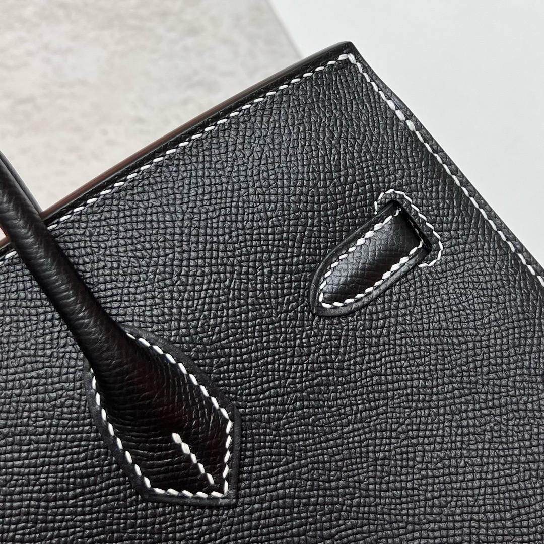 에르메스 버킨백25 블랙 은장 앱송